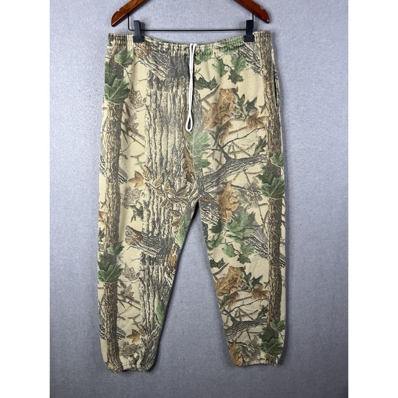 Jerzees Other - Vintage Jerzees Camo Sweatpants Mens XL Realtree Joggers USA 90s Elastic Baggy